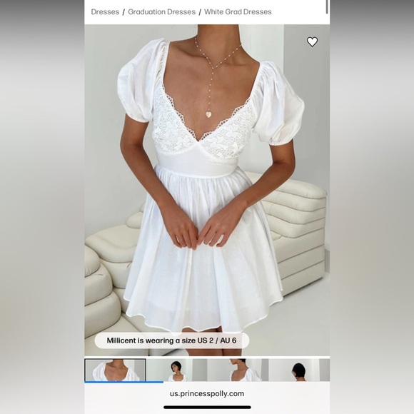 Princess Polly Dresses & Skirts - NWT Princess Polly White Lace Krysten Dress